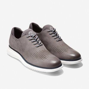 Cole Haan Men's 2.Zerogrand Lined Laser Wingtip Oxfords 10.5 Wide